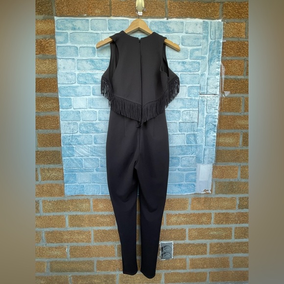 Nookie Womens Iris Black Fringe Skinny
Leg Evening Jumpsuit small - Picture 10 of 15
